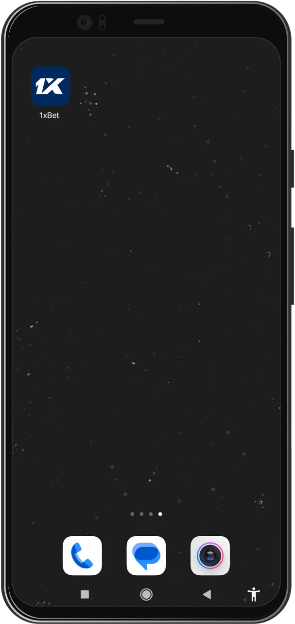 Abrí el archivo APK descargado y completá la instalación de la app oficial 1xBet.