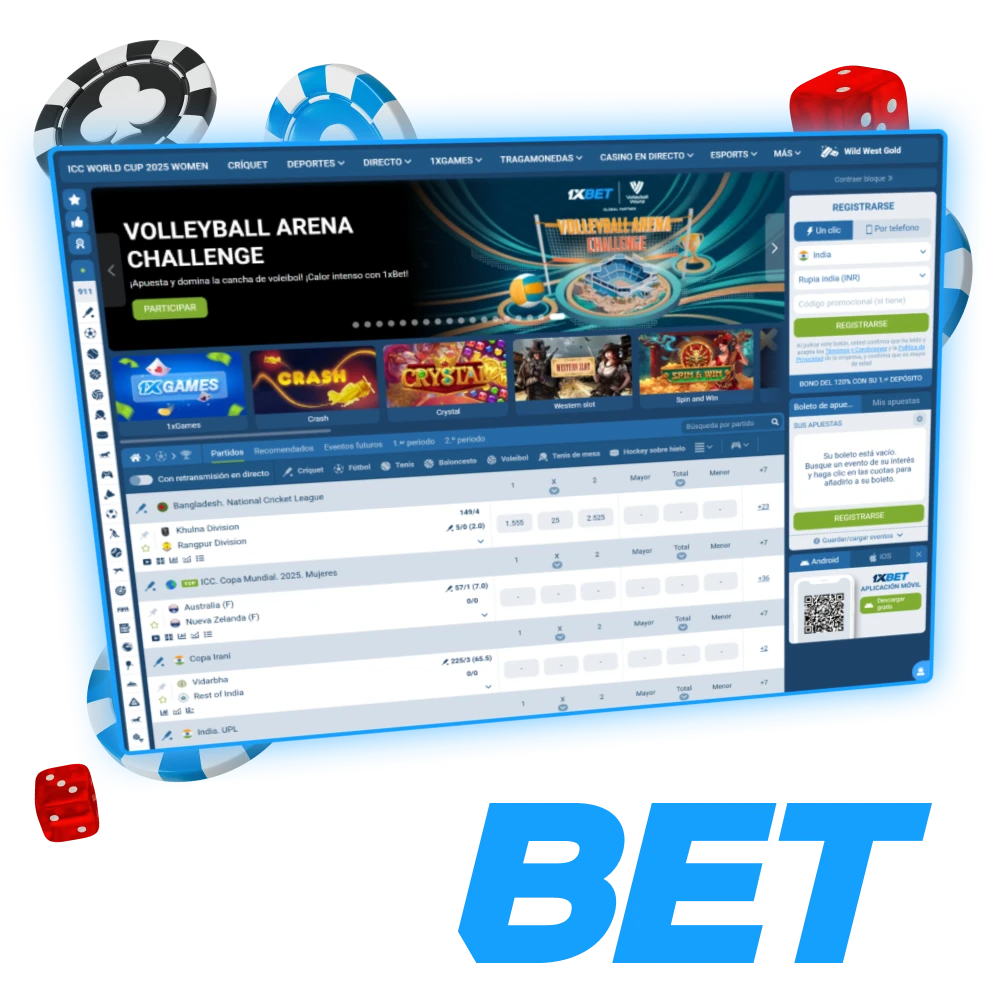 Jugá en el sitio oficial de 1xBet Argentina con apuestas deportivas, casino y un bono de bienvenida en tu primer depósito.