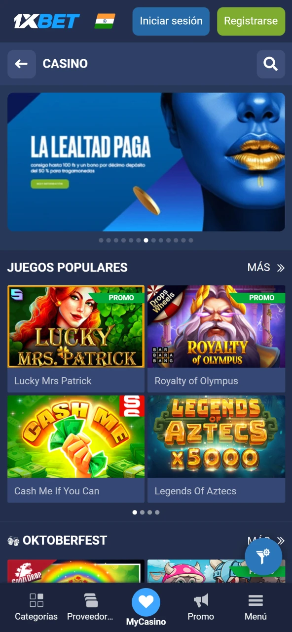 Disfrutá de las mejores tragaperras y juegos de casino en línea en 1xBet Argentina.
